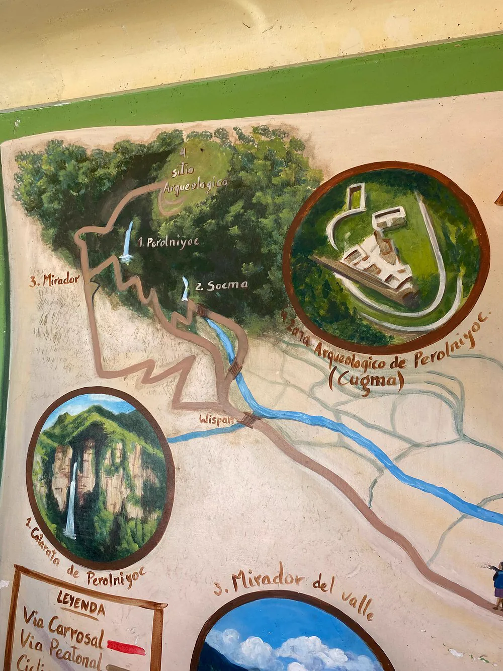 Illustrated map of Socma and Perolniyoc
